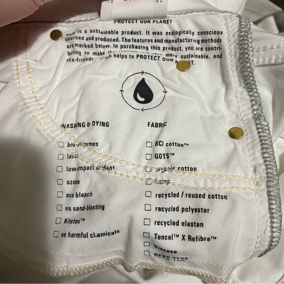 MAC Rich Jeans in White, Organic Cotton Rich Culotte Cropped Denim, Size… - Picture 12 of 14